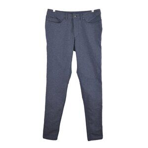 lululemon Mens ABC Pant Skinny *Tech Canvas 34" Size 32 in Heathered Deep Navy